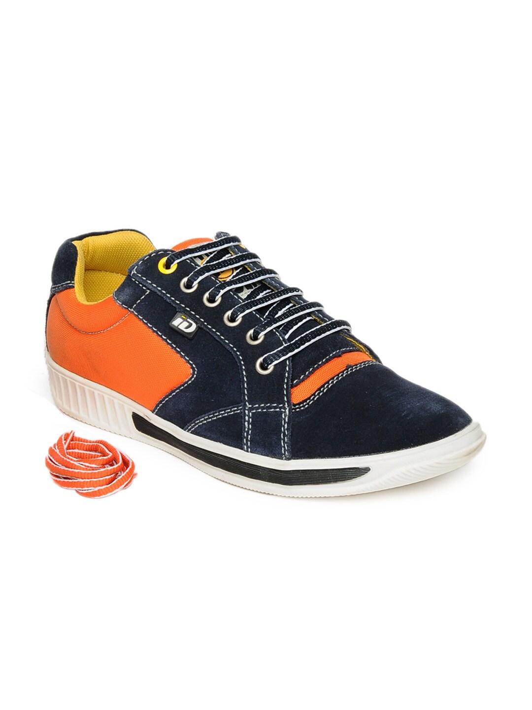 ID Men Blue & Orange Casual Shoes