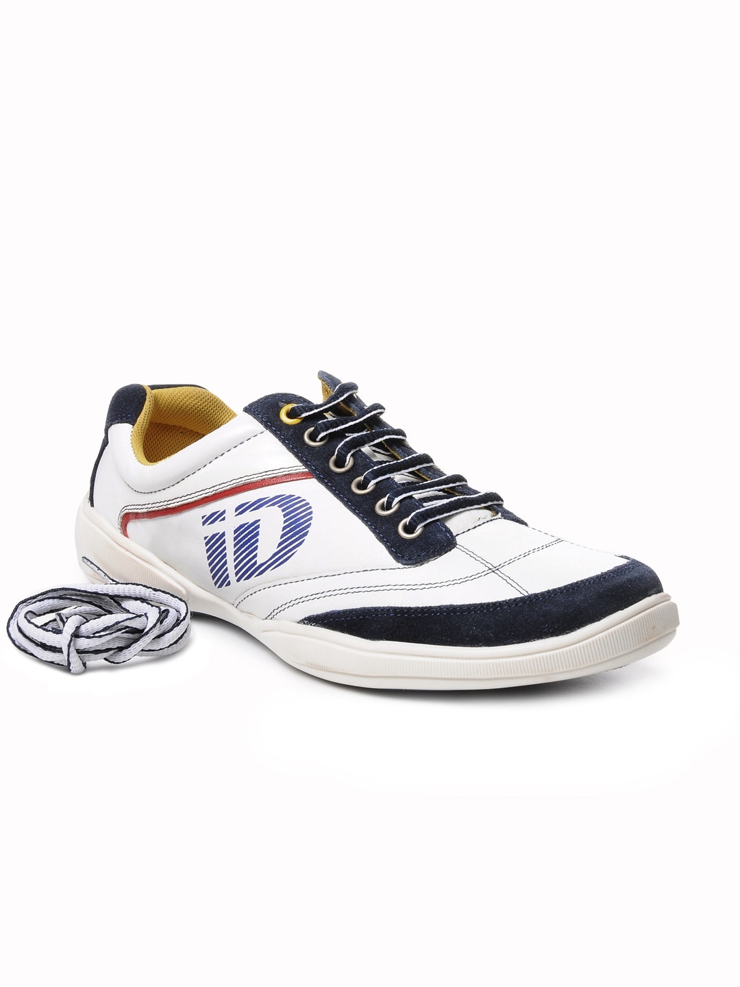 ID Men White & Navy Blue Casual Shoes