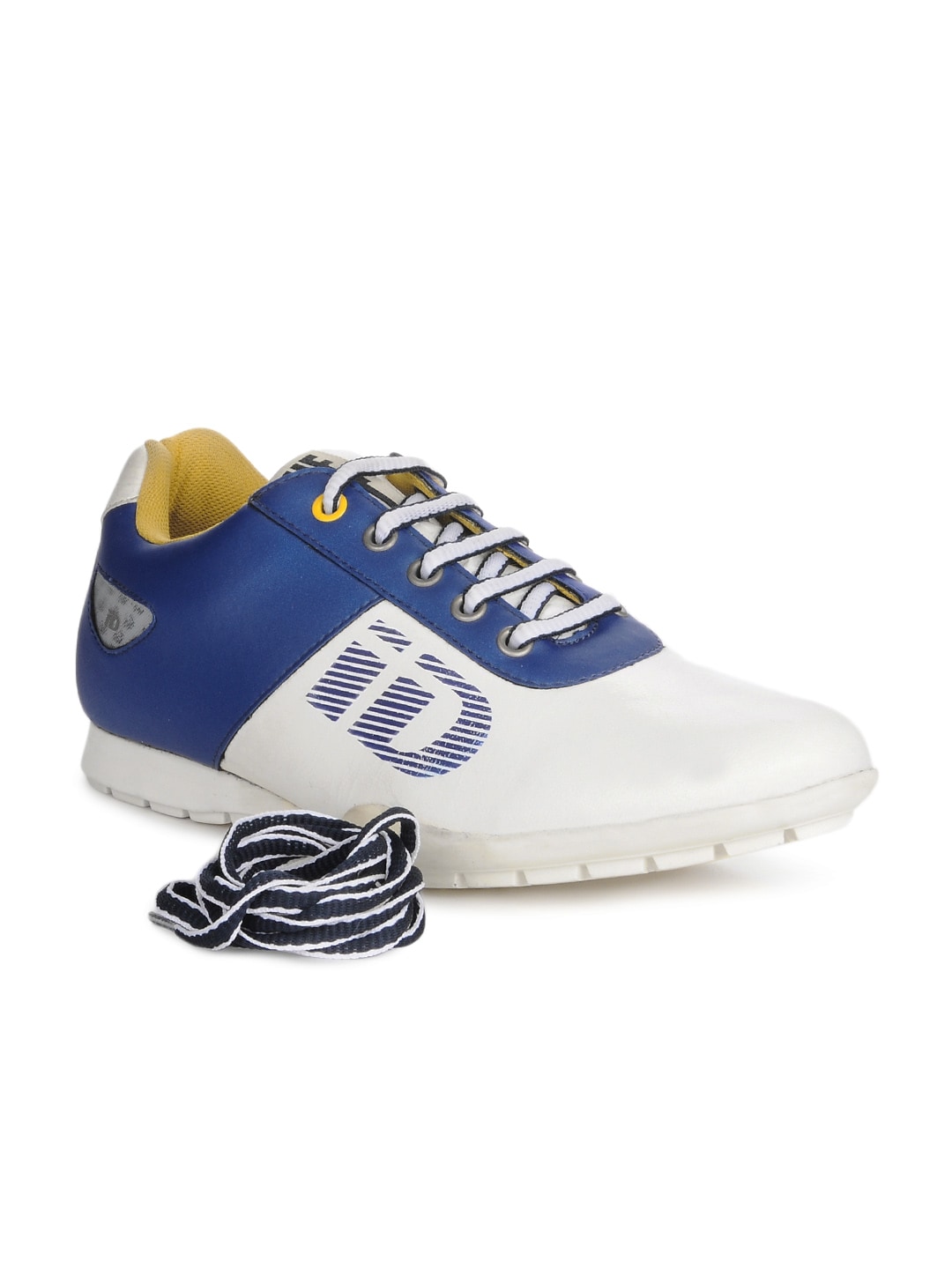 ID Men White & Blue Casual Shoes