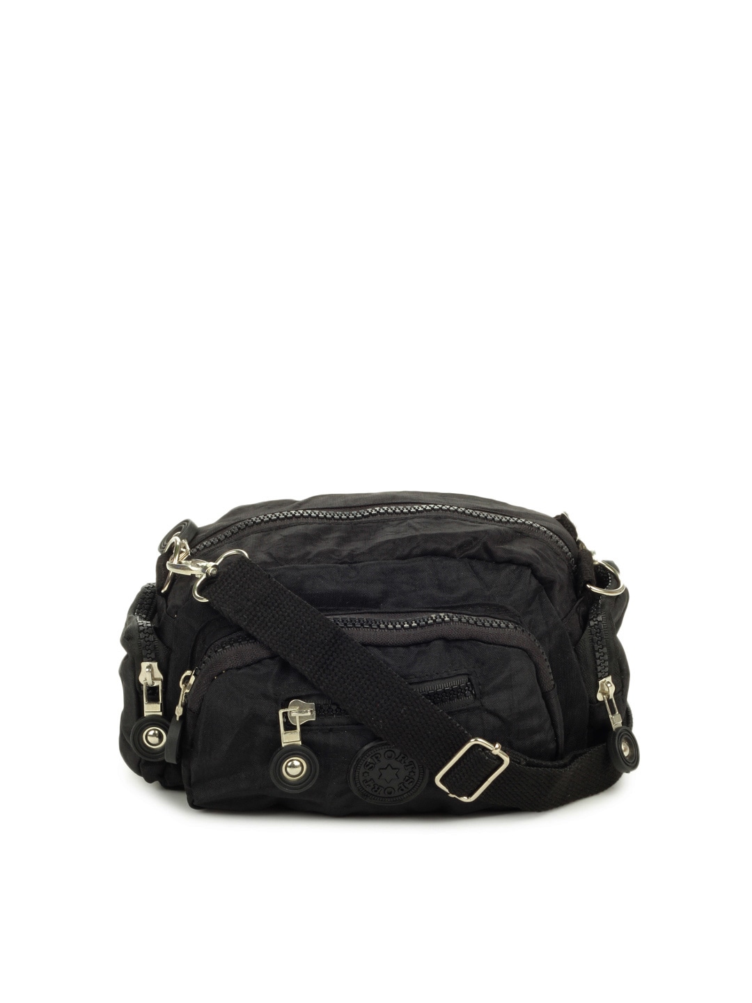Lino Perros Unisex Black Sling Bag