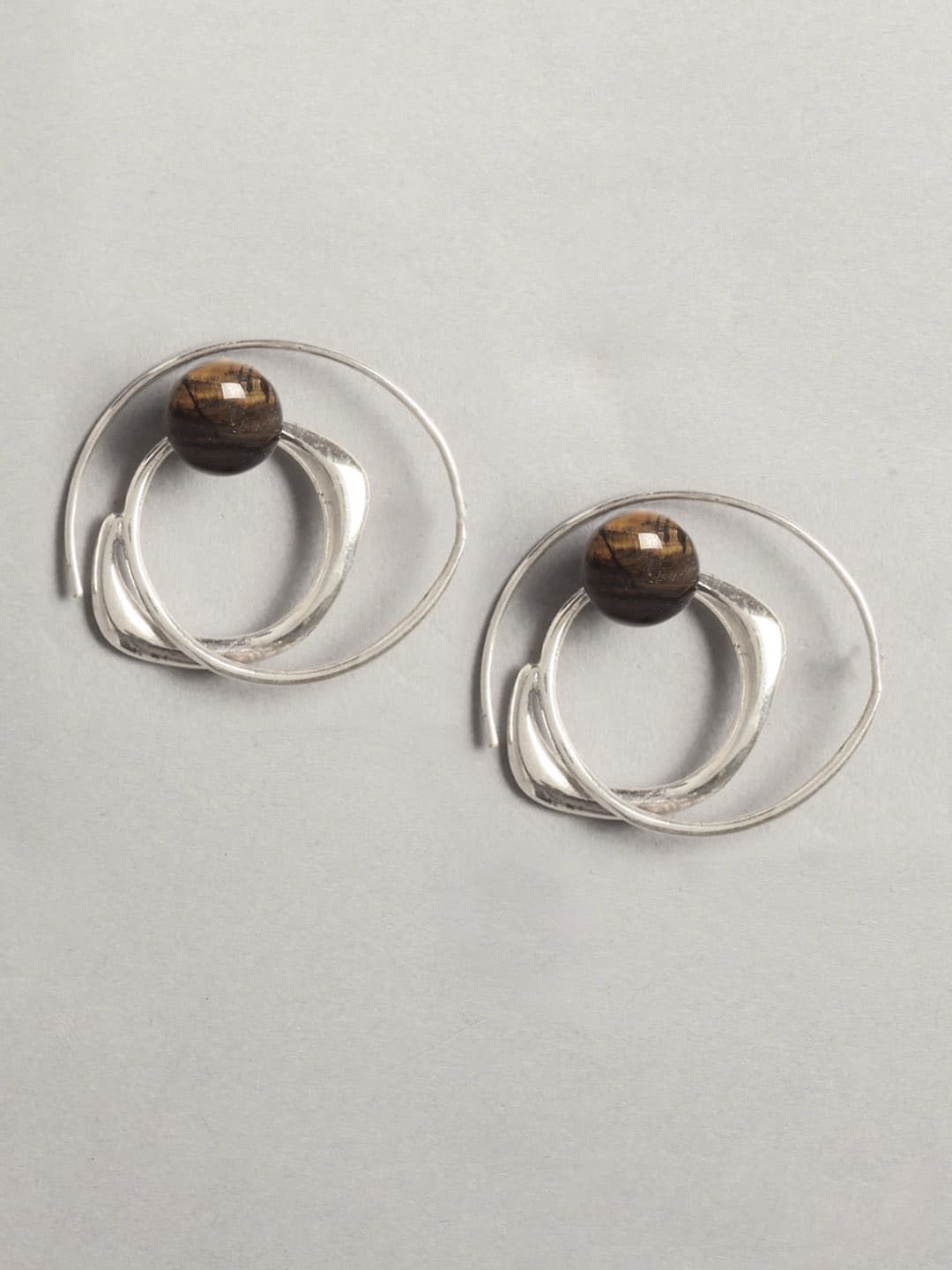Rreverie Women Silver Earrings