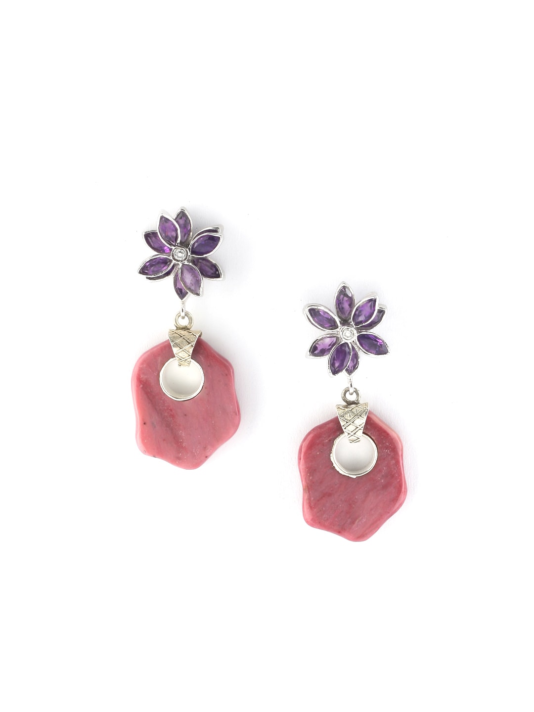 Rreverie Pink & Purple Earrings