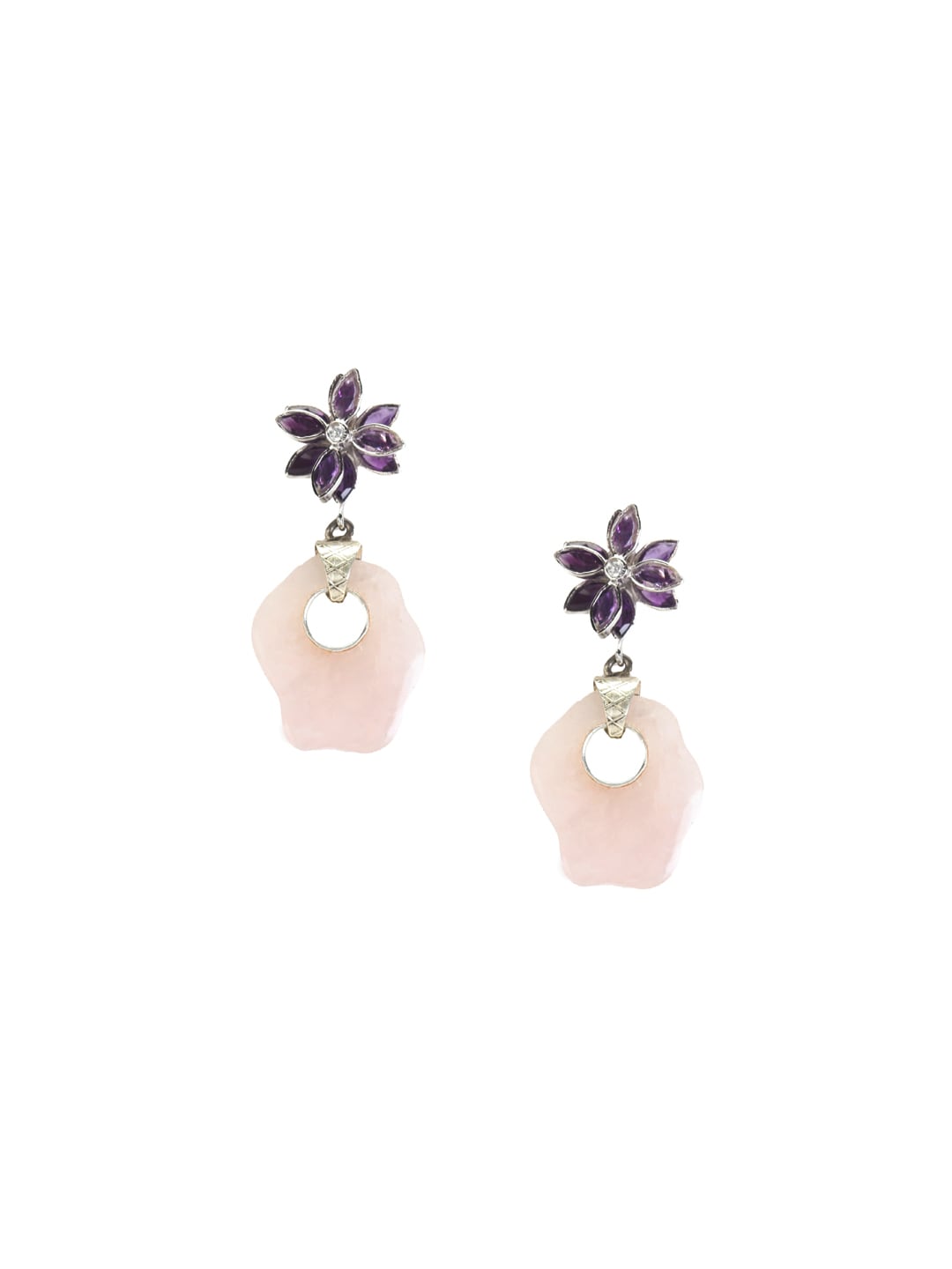 Rreverie Purple & Pink Earrings
