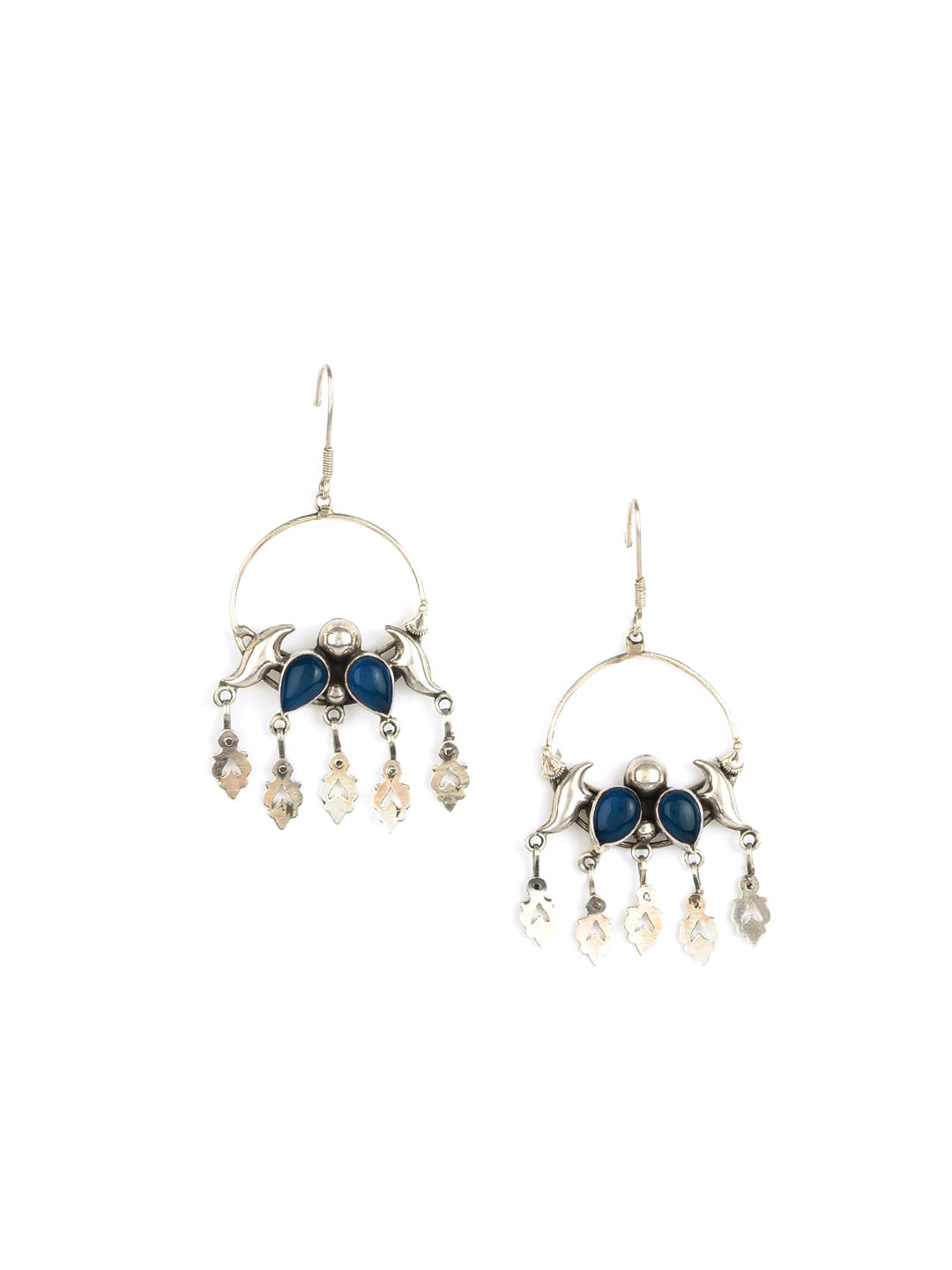 Rreverie Silver & Blue Earrings