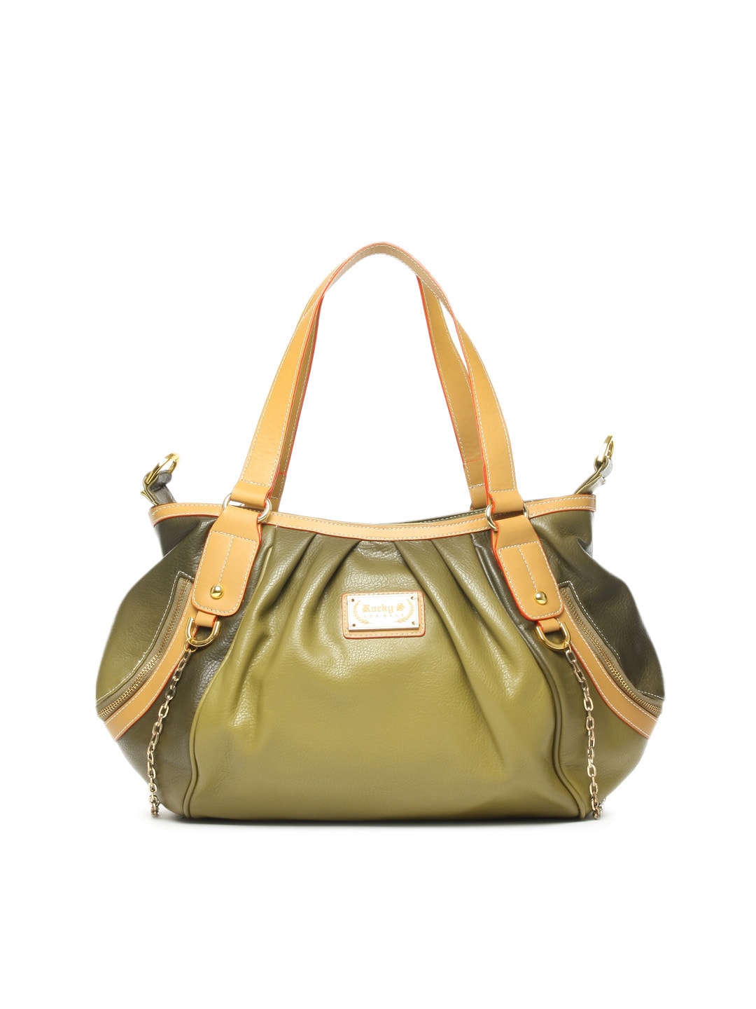Rocky S Women Green Handbag