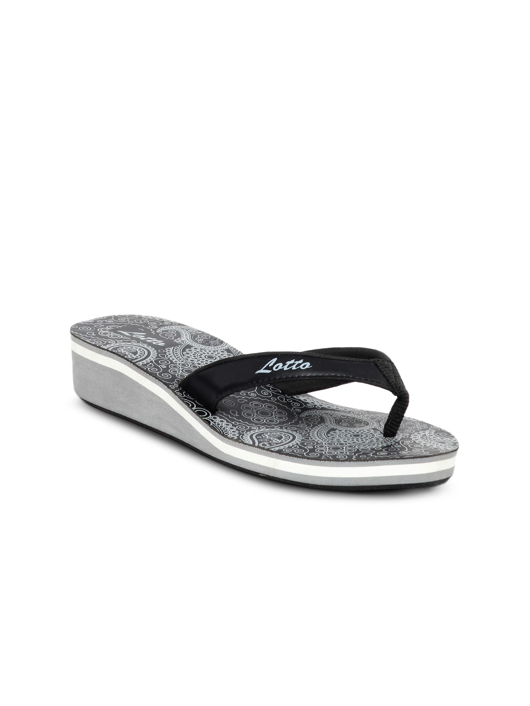 Lotto Women Black Flip Flops