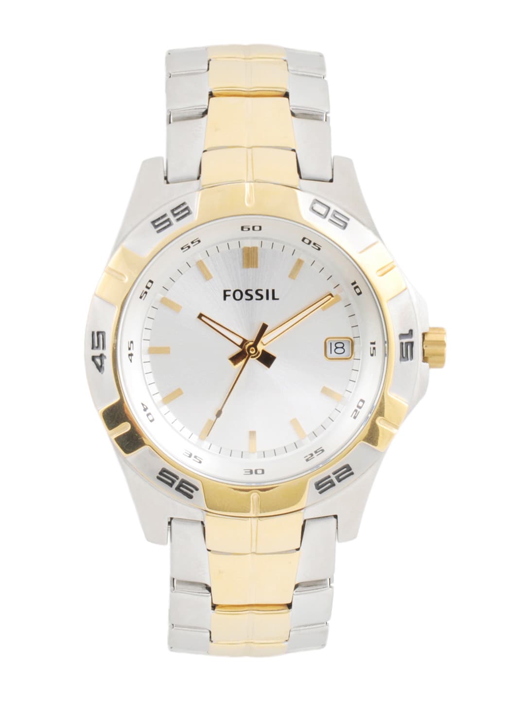 Fossil Men Silver-Toned Dial Analogue Watch AM4382