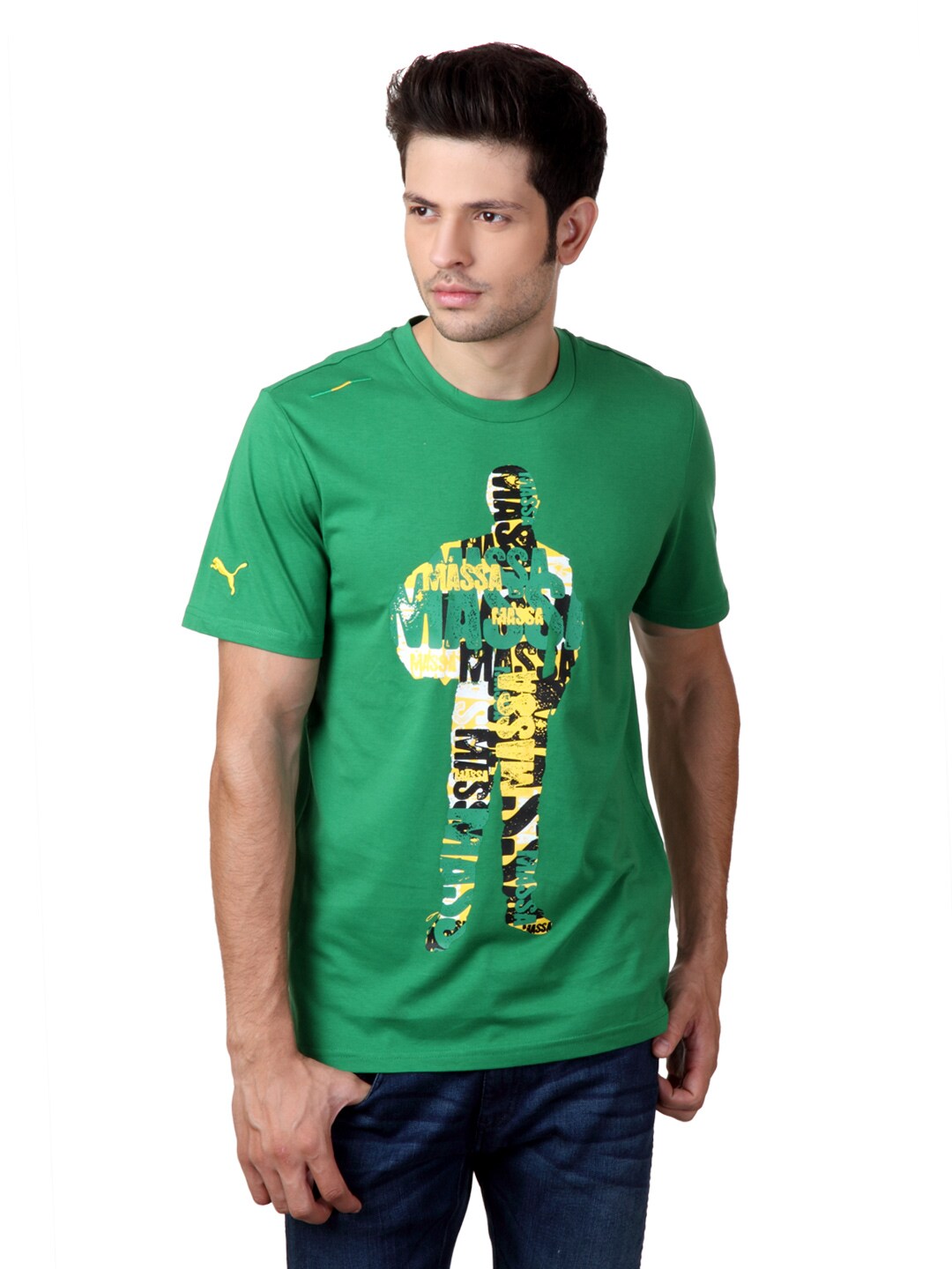 Puma Men Green T-shirt