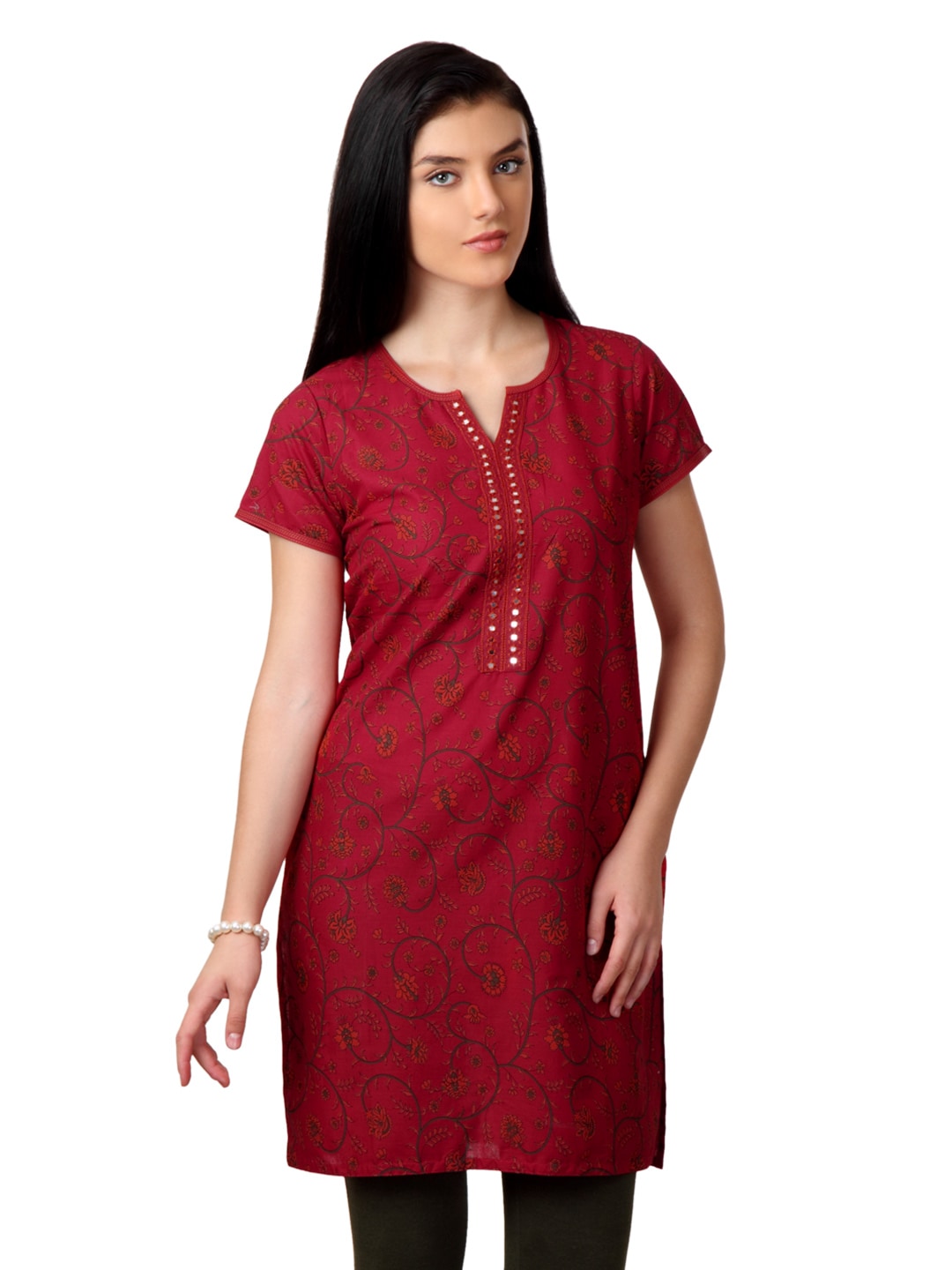 ALayna Women Red Kurta