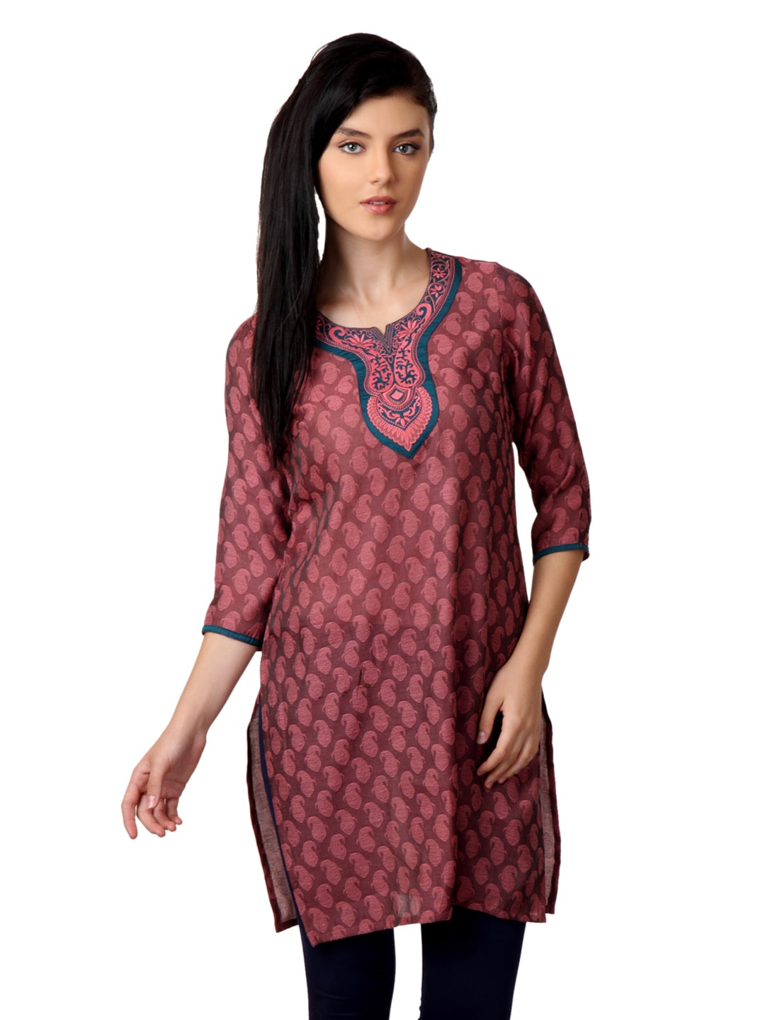 ALayna Women Pink Kurta