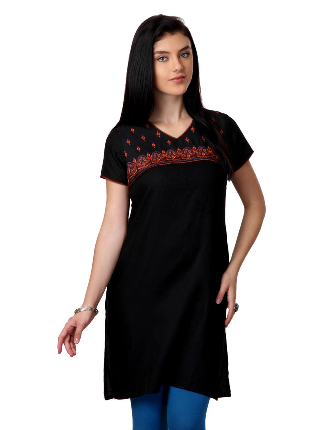 ALayna Women Black Kurta