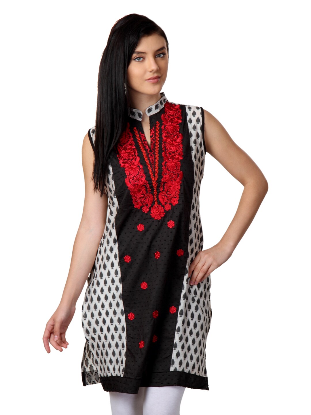 ALayna Women Black Kurta