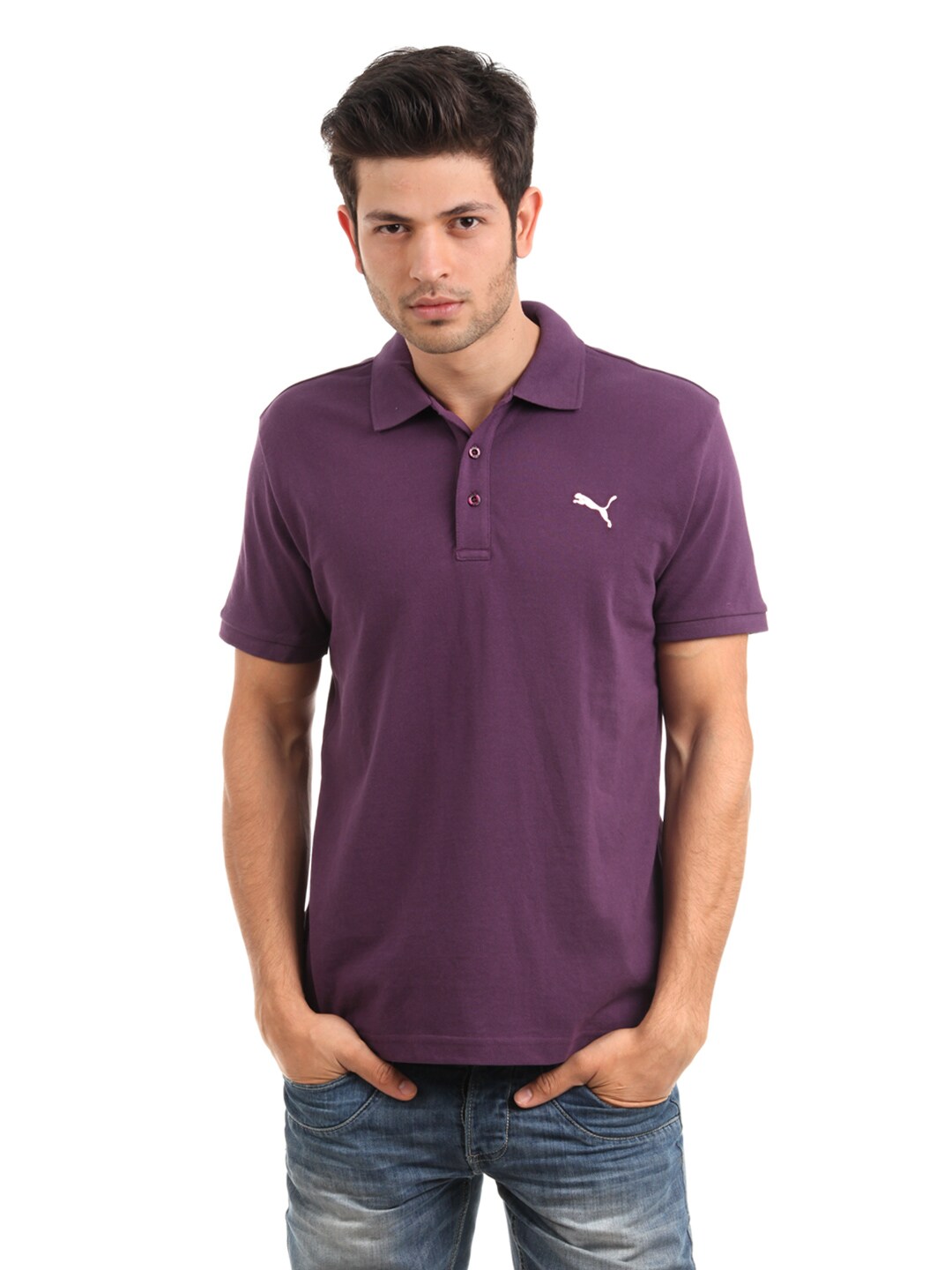 Puma Men Purple T-shirt
