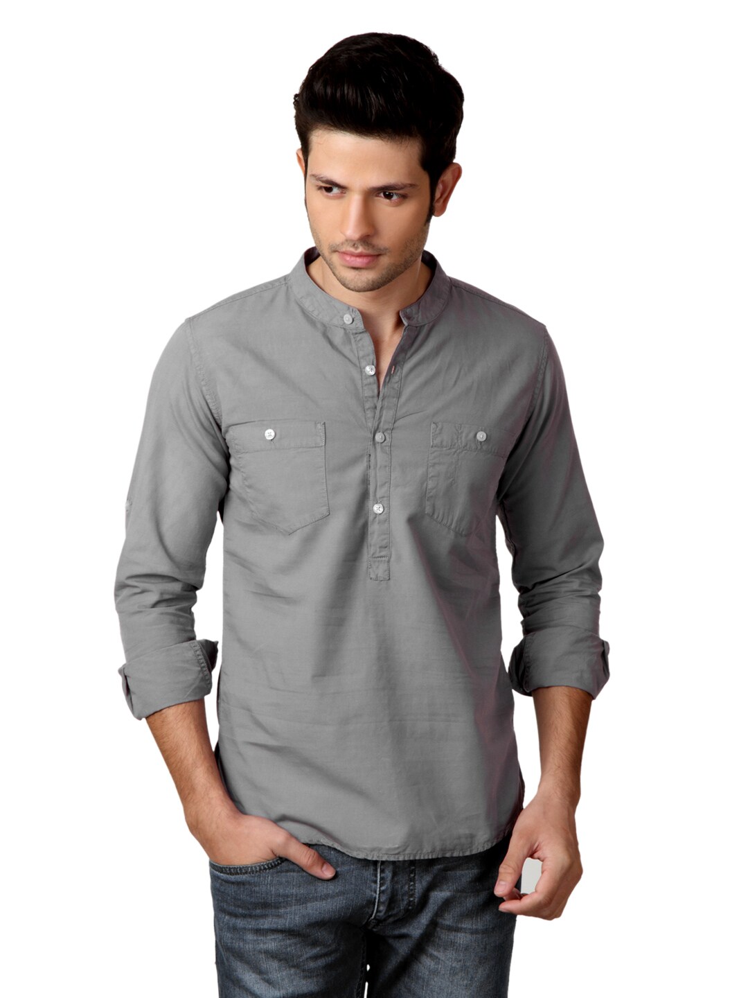 Locomotive Men Grey Shirt