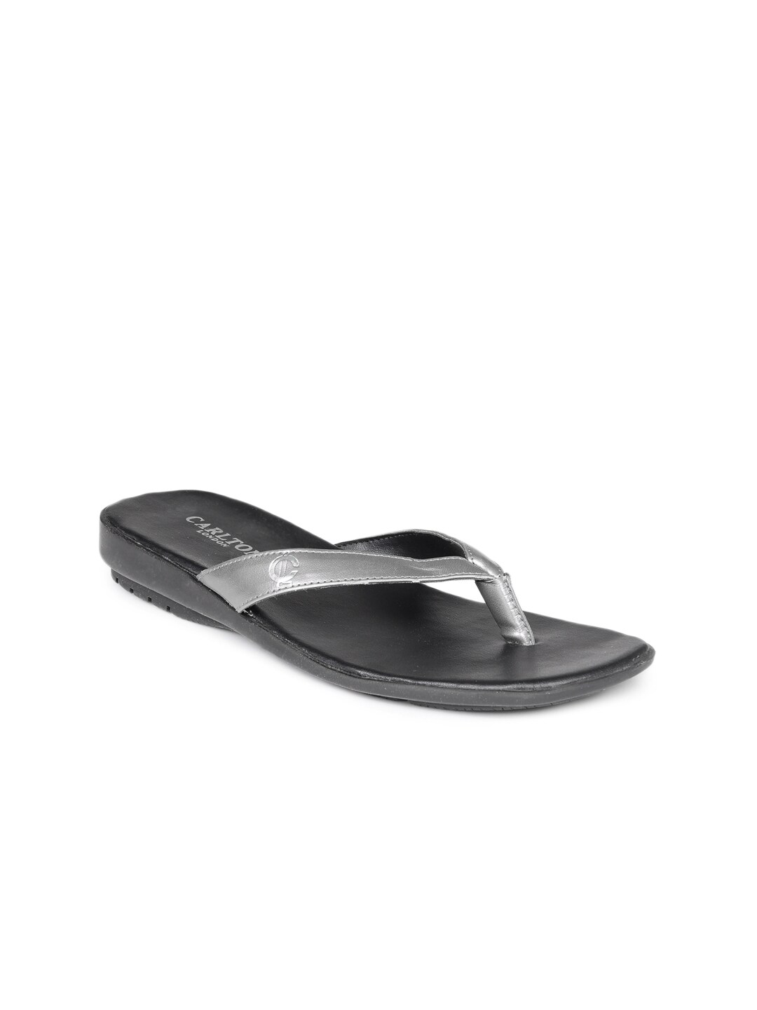 Carlton London Women Silver Toned Flats