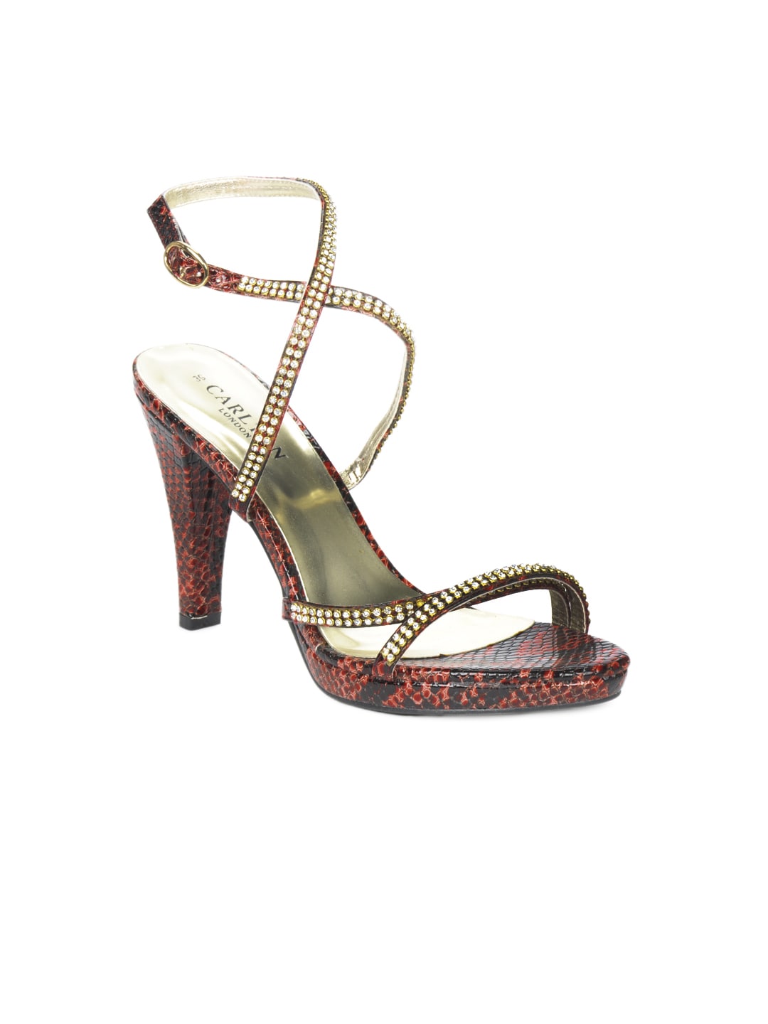 Carlton London Women Red & Black Heels