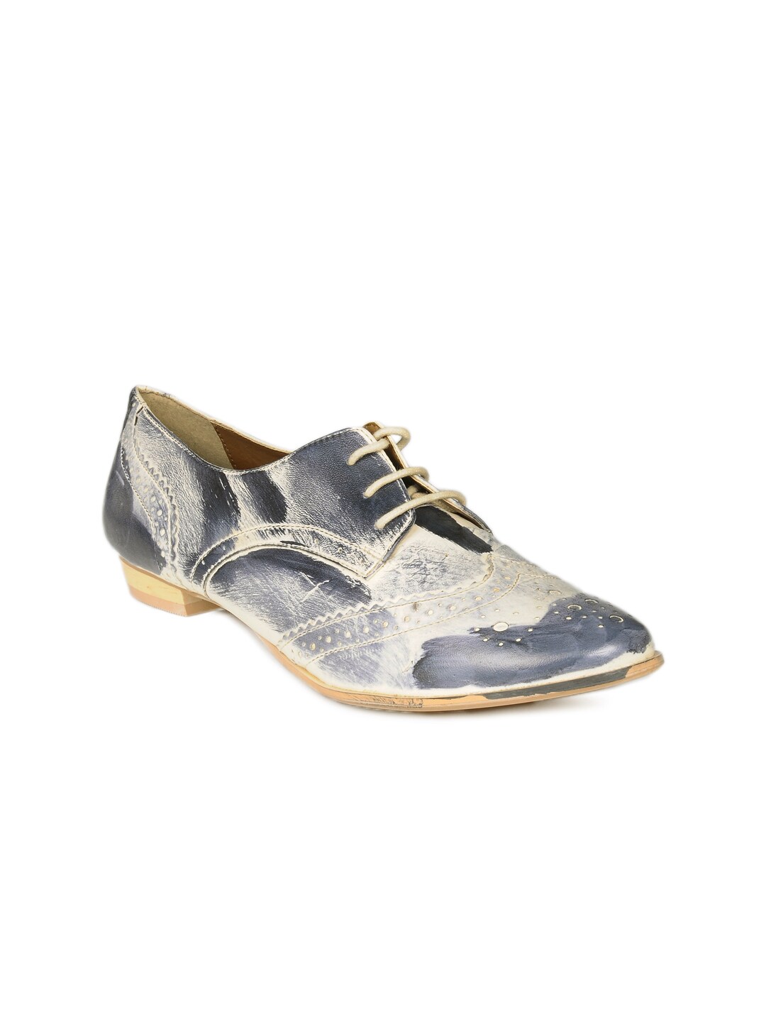 Carlton London Women Blue & Cream Shoes