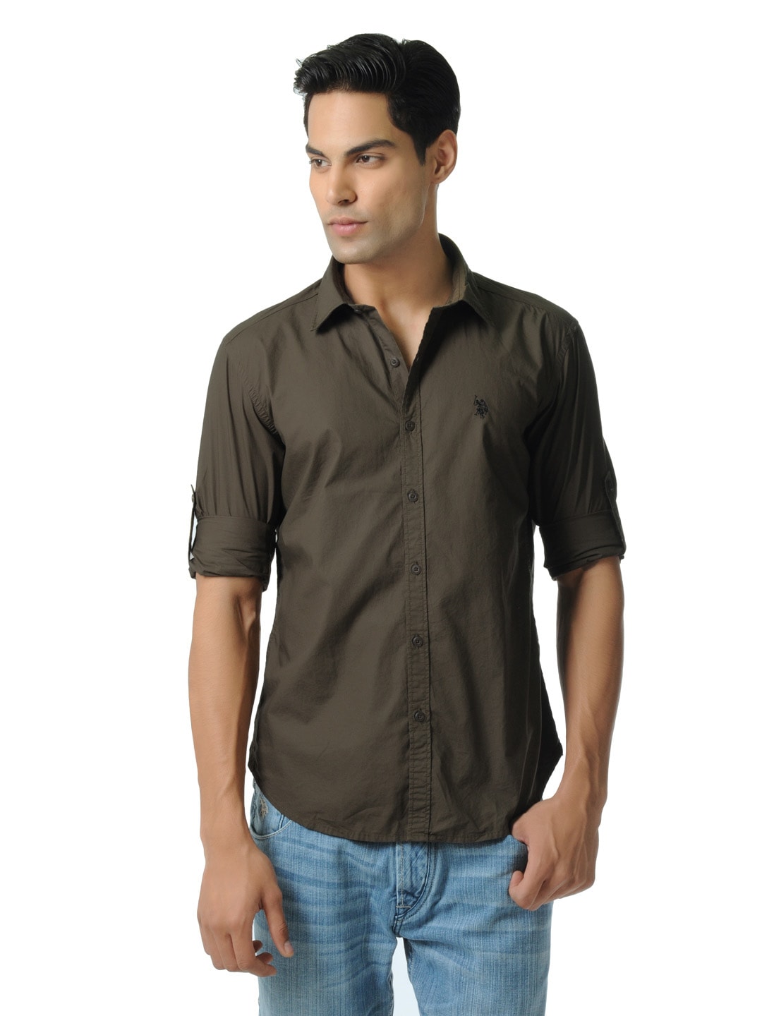 U.S. Polo Assn. Denim Co. Men Olive Shirt