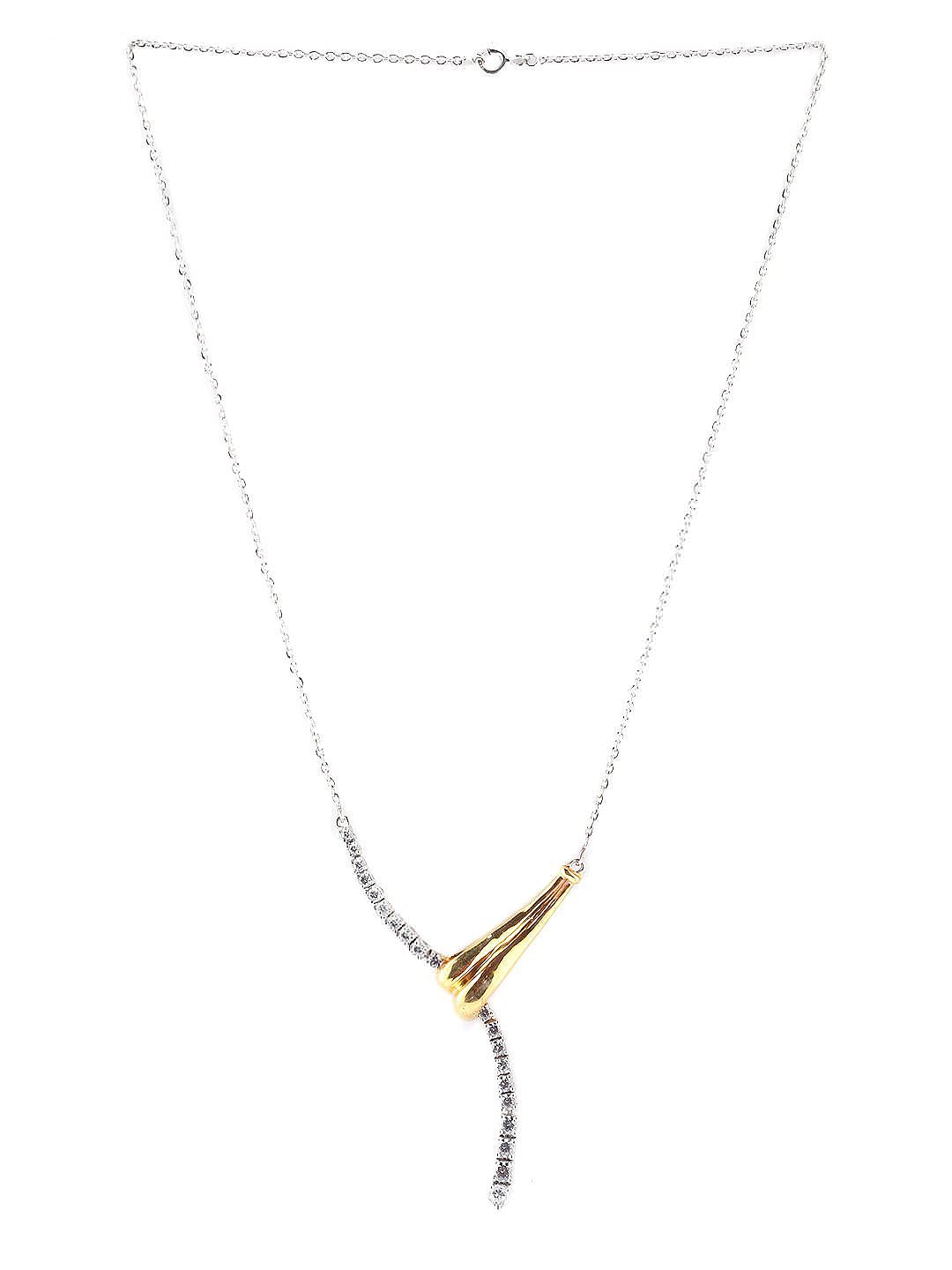 Lucera Gold Plated Pendant With Chain