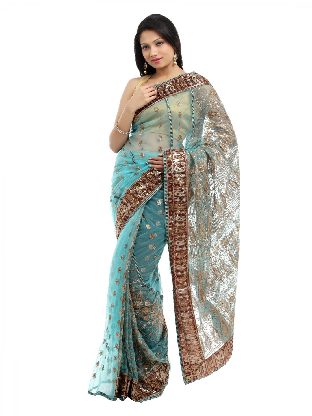 FNF Blue Collection for Wedding Sari