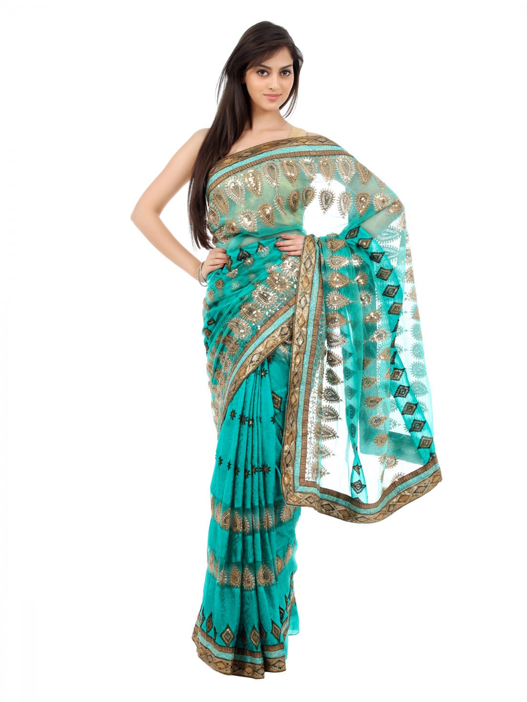 FNF Green Collection for Wedding Sari