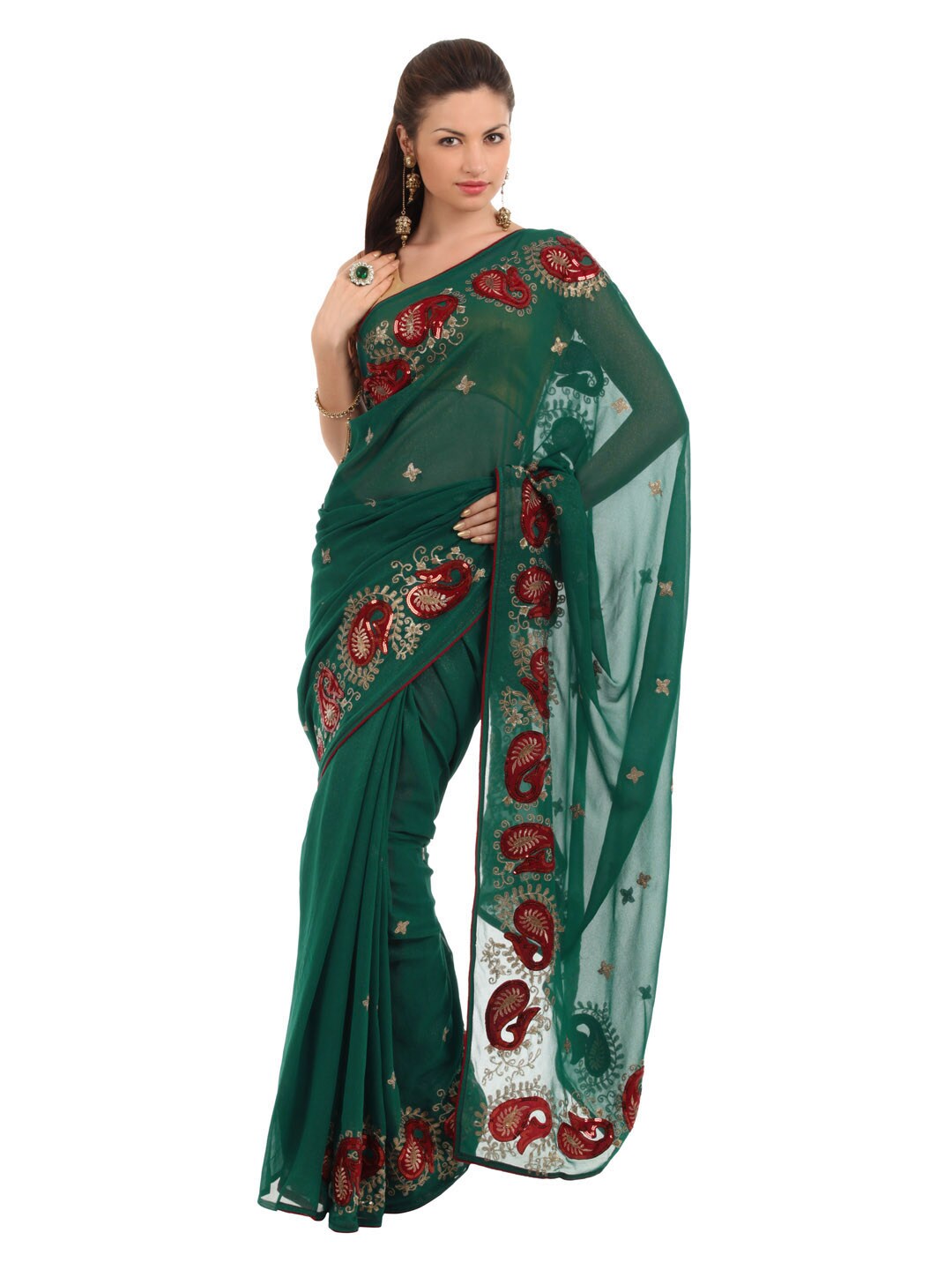 FNF Green Wedding Collection Sari