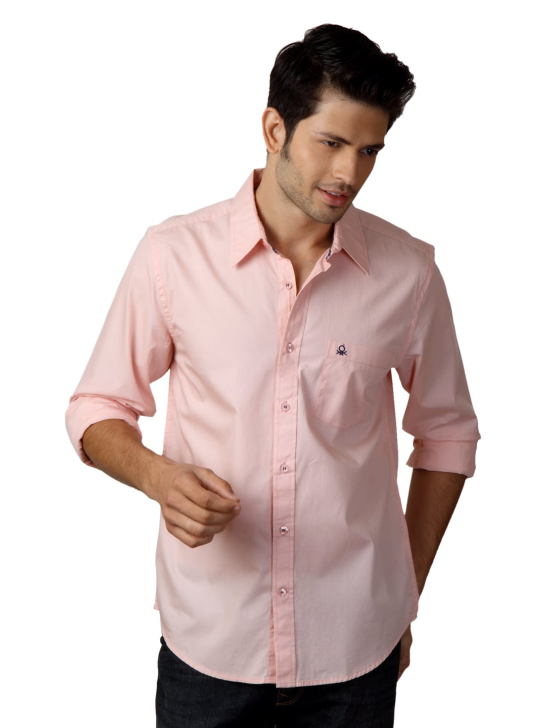 United Colors of Benetton Men Pink Shirt