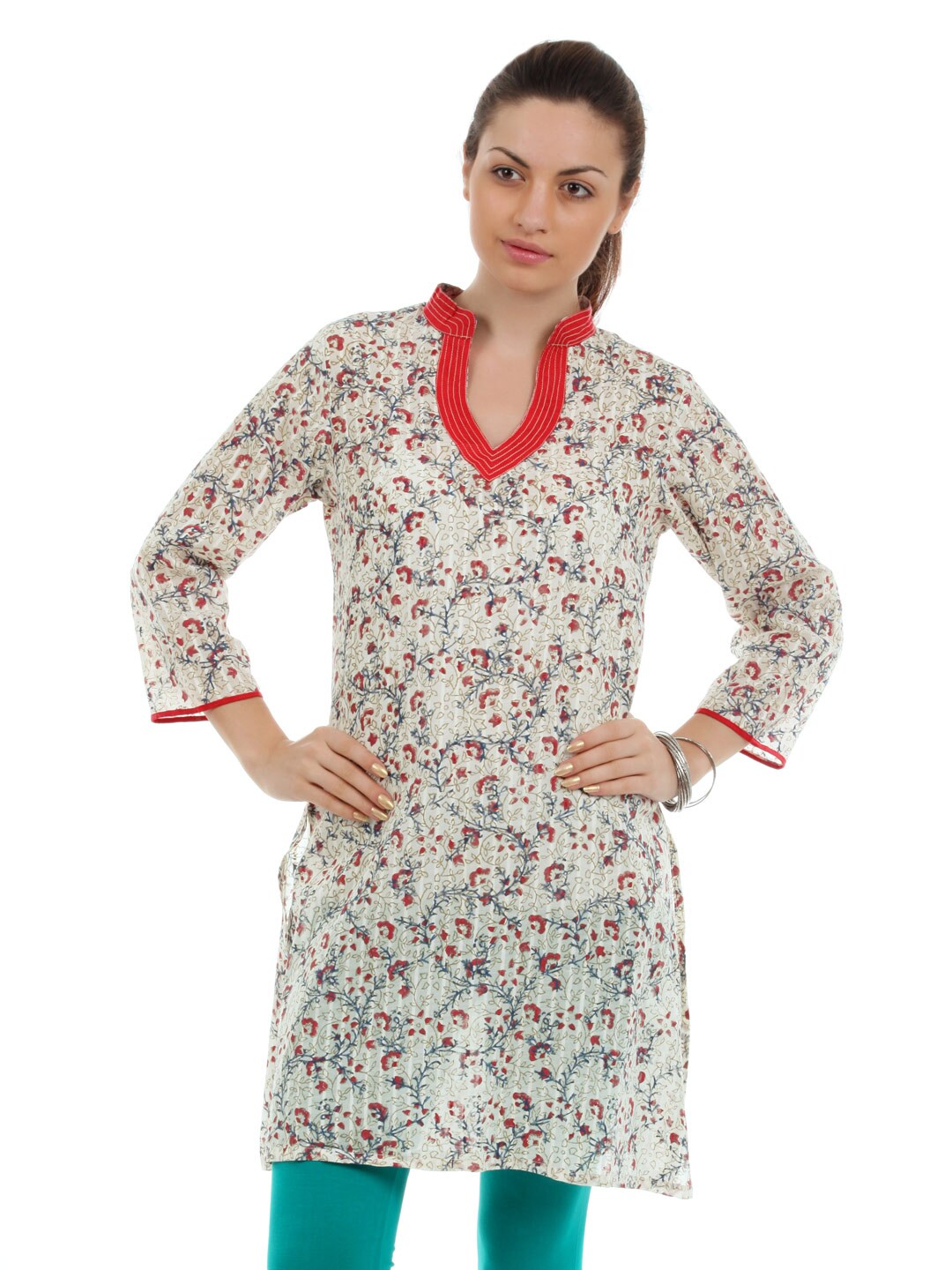 Diva Women Cream Kurta