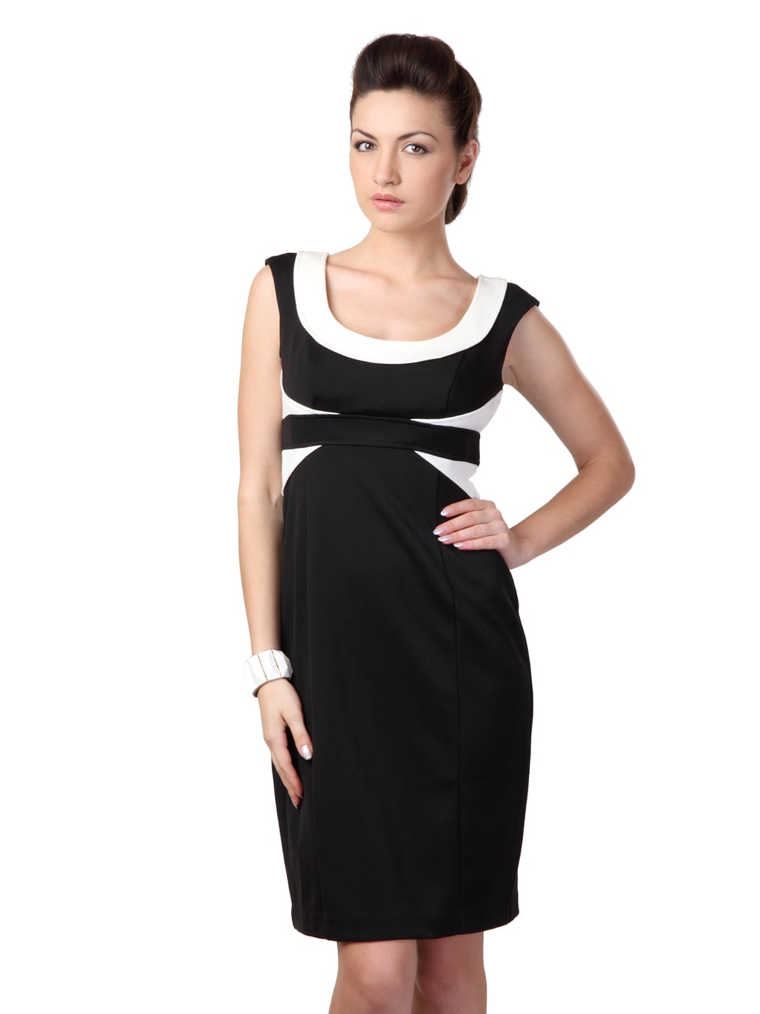 Avirate Black & Cream Dress