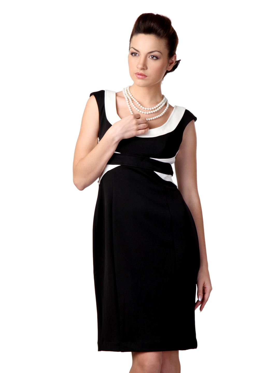 Avirate Black & Cream Dress